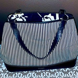 Vintage Kate Spade pinstripe Handbag